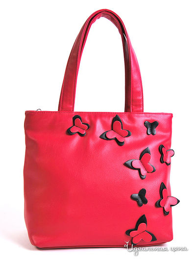 Сумка женская Cheribags, цвет цикламен, черная