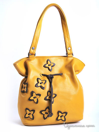 Сумка женская Cheribags, цвет желтая, коричневая