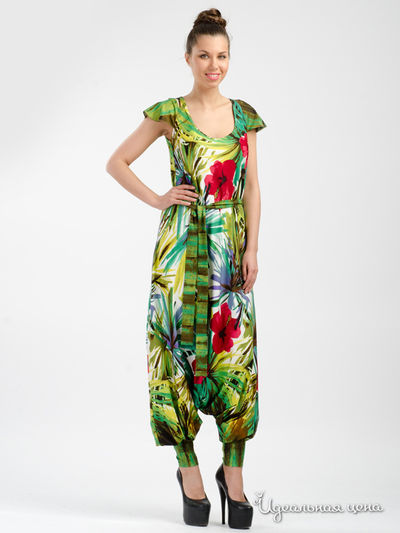 Комбинезон Adzhedo, цвет зеленый/тропики