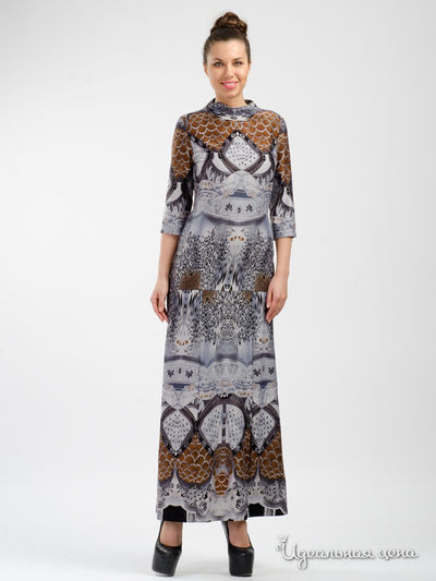 Платье Adzhedo, цвет коричневый, серый