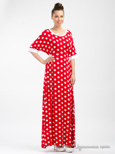 Платье Adzhedo, цвет красный/белый горох