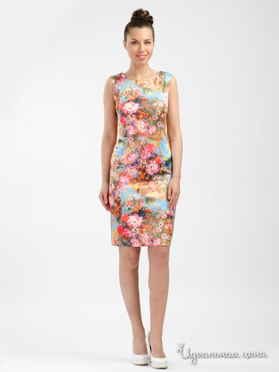 Платье Adzhedo, цвет голубой, красный