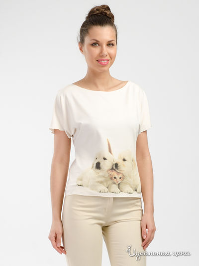 Блуза Adzhedo, цвет молочный, дружба