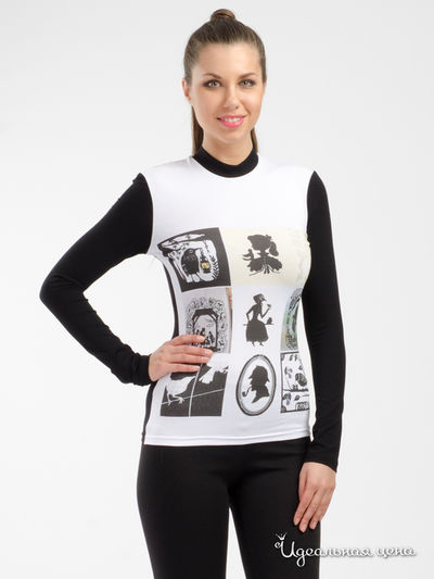 Водолазка ADZHEDO, цвет черный/белый/коллаж Adzhedo, цвет черный/белый/коллаж