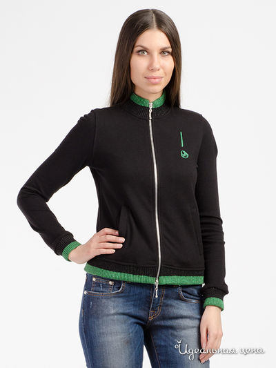 Олимпийка Ole, цвет черно-зеленый