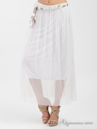 Юбка Luk Ap, цвет белый, бежевый