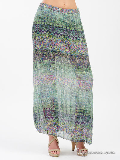 Юбка Luk Ap, цвет зеленый, голубой, сиреневый