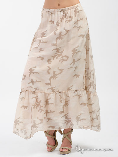 Юбка Luk Ap, цвет бежевый, молочный, коричневый