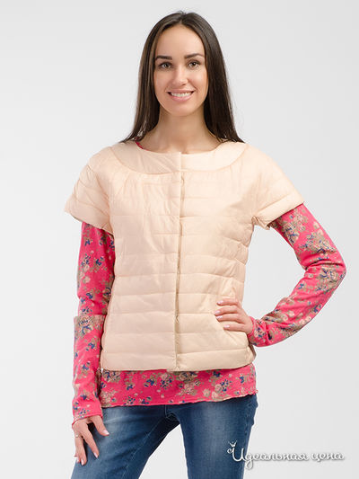 Жилет двусторонний Peggy-Ho, цвет персиковый, бежевый