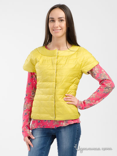 Жилет двусторонний Peggy-Ho, цвет желтый, бежевый