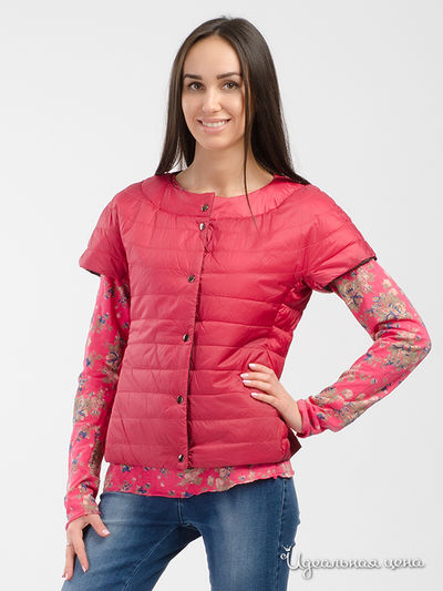 Жилет двусторонний Peggy-Ho, цвет красный, бежевый