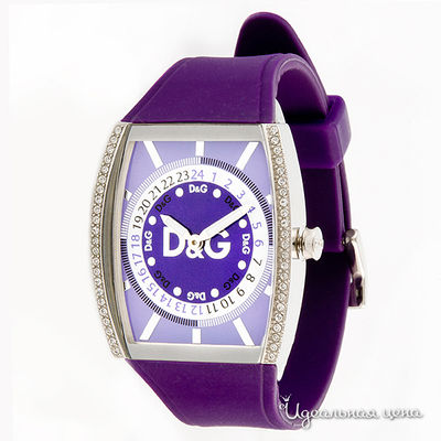 Часы Dolce&Gabbana, цвет цвет серебро / фиолетовый
