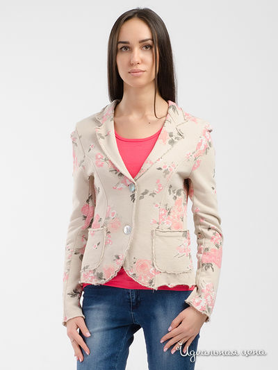 Пиджак Luk Ap, цвет бежевый, розовый