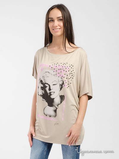 Футболка G.jia Gold, цвет бежевый