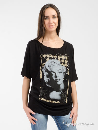 Футболка G.jia Gold, цвет черный