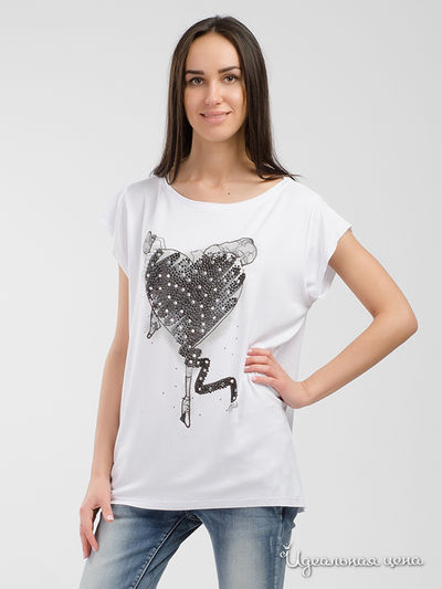 Футболка G.jia Gold, цвет белый