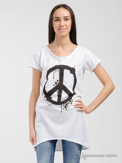 Футболка Me, Myself and I, цвет белый, черный