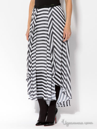 Юбка Waggon Paris, цвет черный, белый