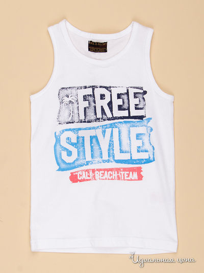 Майка Soul & Glory, цвет белая, голубая