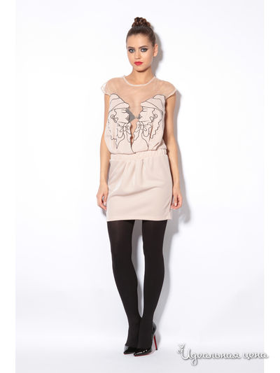 Платье Tutto Bene, цвет бежевое