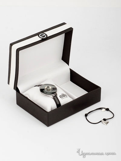 Часы наручные Elite, цвет черный