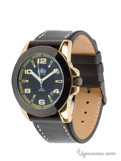 Часы наручные Elite, цвет черный