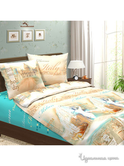 КПБ 2-спальное Леда, цвет Мультиколор