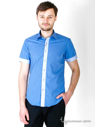 Рубашка Karflorens, цвет синяя, голубая