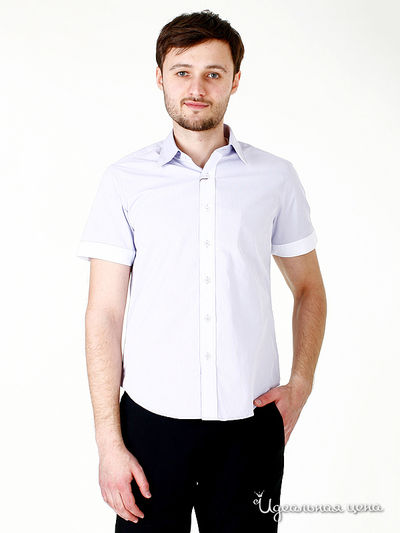 Рубашка Karflorens, цвет сиреневая, белая