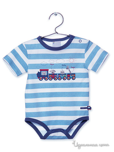 Боди Coccodrillo, цвет белый/голубой