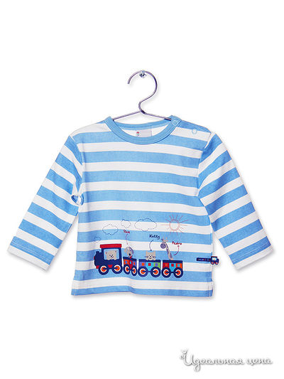 Футболка Coccodrillo, цвет белый/голубой