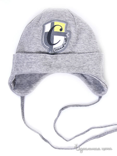 Шапка COCCODRILLO, цвет белый/серый Coccodrillo, цвет белый/серый