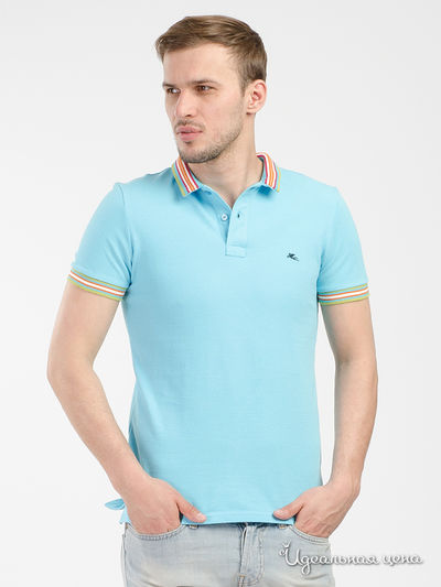 Поло Etro, цвет голубое