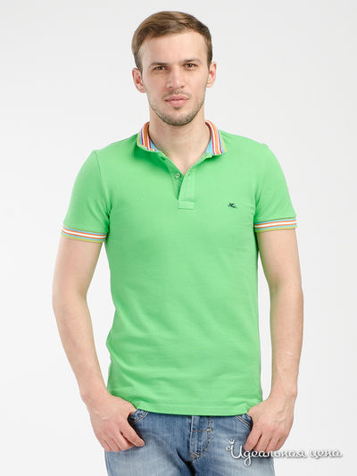 Поло Etro, цвет зеленое