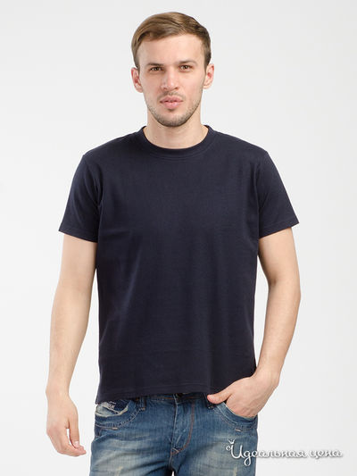 Футболка мужская Lux 200, цвет темно-синяя