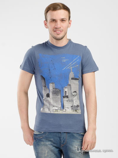 Футболка C K J, цвет синий C k j, цвет синий