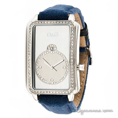 Часы Dolce&Gabbana, цвет цвет серебро / синий