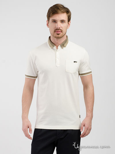 Поло Love Moschino, цвет молочный