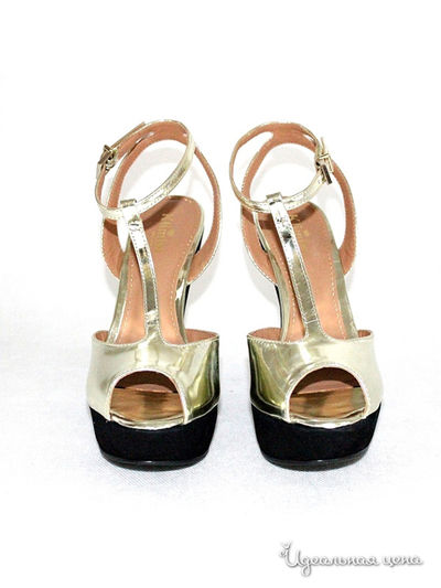 Туфли Klimini, цвет золотой