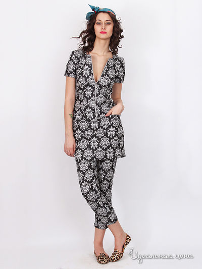 Платье Nastya Sergeeva by May Be, цвет черно-белый