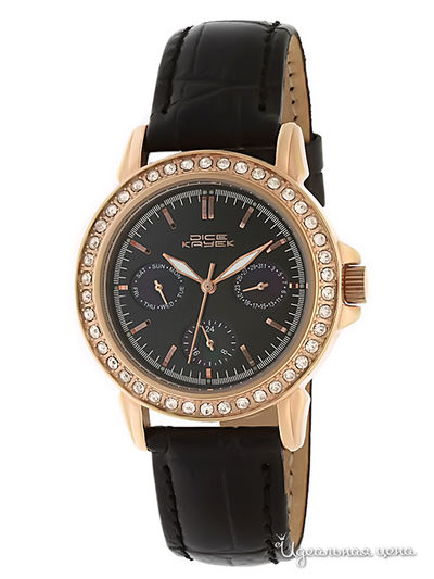 Часы Dice Kayek, цвет золотисто-темный