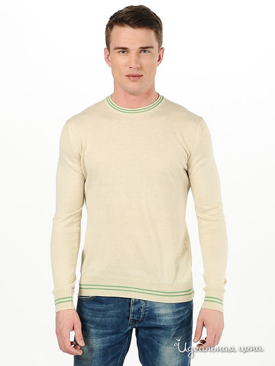 Джемпер Woollen Art, цвет бежевый, зеленый