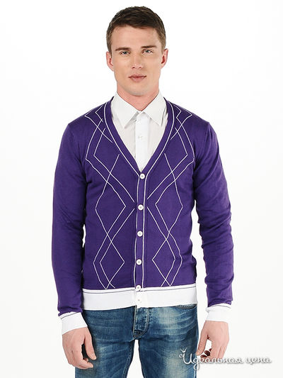 Кардиган Woollen Art, цвет фиолетовый