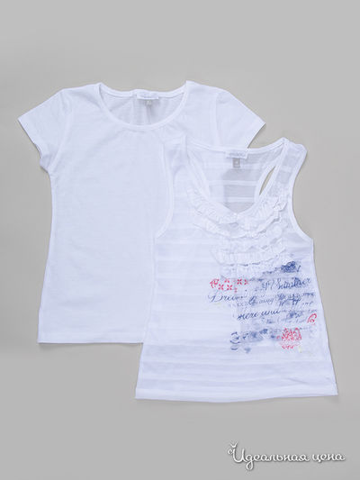 Футболка+топ Absorba, цвет белый