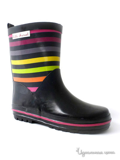 Резиновые сапоги Little Marcel, цвет черный/разноцветный 204