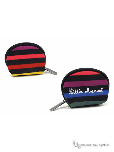 Кошелек Little Marcel, цвет черный, разноцветный, полоска