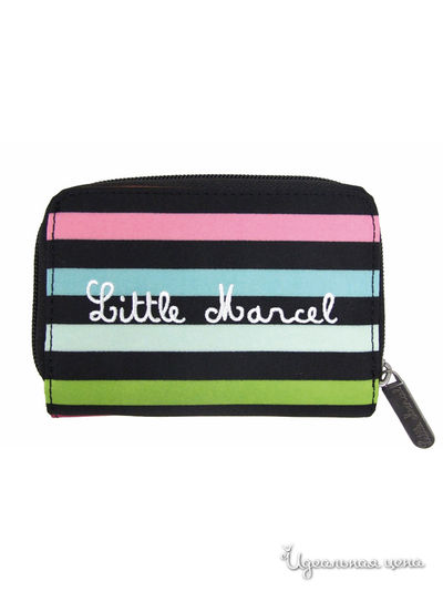 Кошелек Little Marcel, цвет черный, разноцветный, полоска