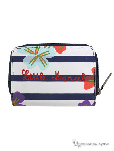 Кошелек Little Marcel, цвет белый, синий