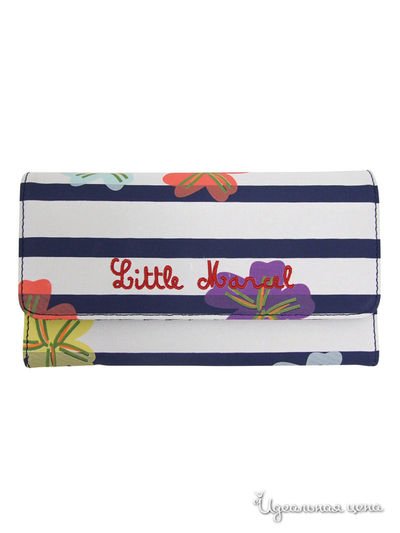 Бумажник Little Marcel, цвет синий, белый