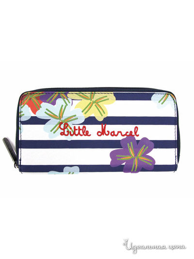 Бумажник Little Marcel, цвет синий, белый